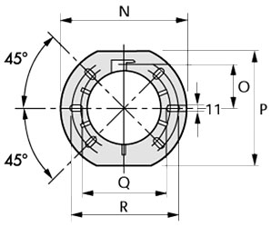 Фланец горелок Riello BS