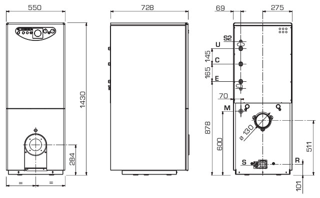 Размеры Sime Estelle INOX Размеры Sime Estelle INOX