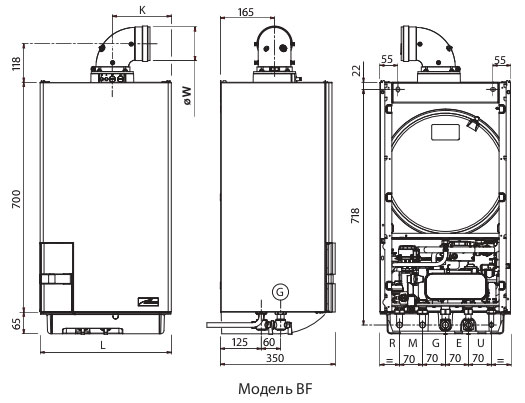 Размеры Sime Murelle Ev BF Размеры Sime Murelle Ev BF