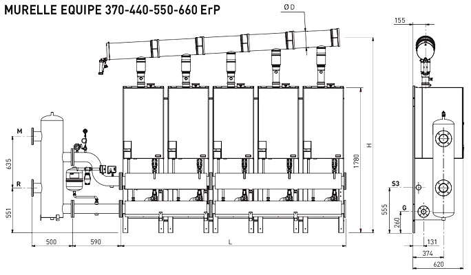 Размеры Sime Murelle Equipe 370-660 ErP